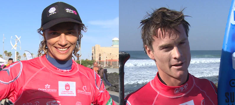 Iballa Ruano y Sean Poynter se proclaman Campeones  del Mundo de Paddle Surf, en la modalidad de olas