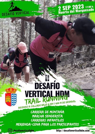 El Trail Huerta del Marquesado-Desafío Vertical 2023 es una carrera de de 8 k,, que promete llevar a los participantes a alturas inigualables