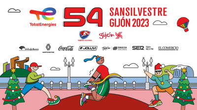 La 54 TotalEnergies San Silvestre de Gijón, está de regreso. Organizado por el Patronato Deportivo Municipal y la A.D. Gijón Atletismo