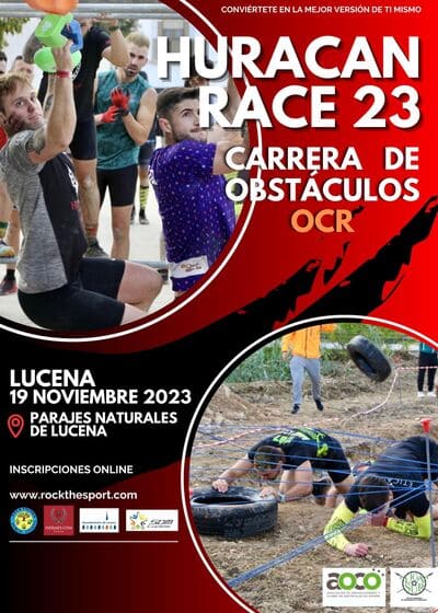 Se acerca el 19 de noviembre, la fecha en la que la Huracán Race, una carrera de obstáculos de 5km, hará vibrar la localidad de Lucena.