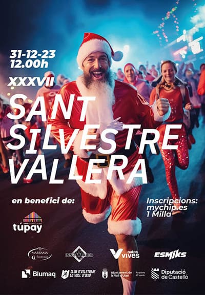 Llega de nuevo el mítico evento deportivo que marca el cierre del año en Vall d'Uixó: la XXXVII San Silvestre Vallera.