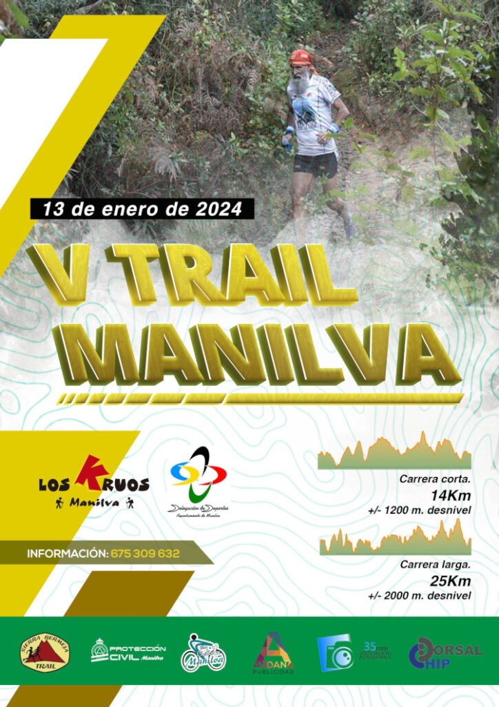 El Club Deportivo Senderista de Manilva, "Los Kruos," y la Delegación de Deportes del Excmo. Ayto de Manilva presentan la V Trail Manilva.
