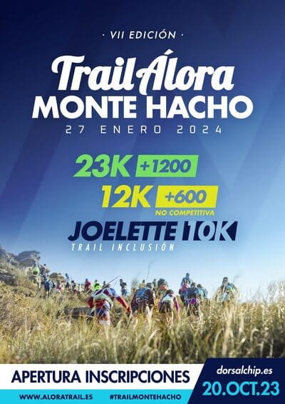 El Club Atletismo Guadalhorce-Álora y el Ayuntamiento de Álora, celebran el VIII Trail Álora, programado para el sábado 27 de enero de 2024.