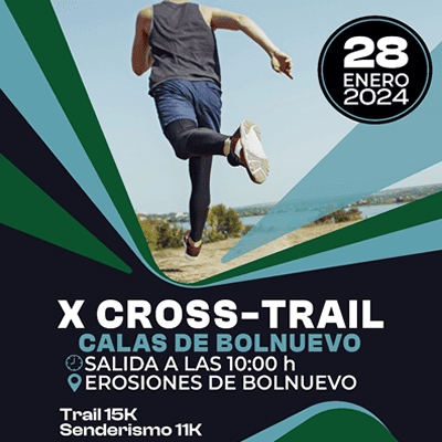 El CD Bahía de Mazarrón presenta la décima edición del X Cross-Trail Calas de Bolnuevo, que se llevará a cabo el domingo 28 de enero de 2024