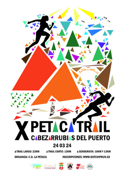 El CD La Petaca y la Diputación de Ciudad Real, celebran la décima edición de la carrera por montaña Petaca Trail. 