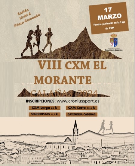 El próximo domingo 17 de marzo los amantes del trail tienen una cita en Calañas, Huelva, con la celebración del VIII CxM Trail el Morante.