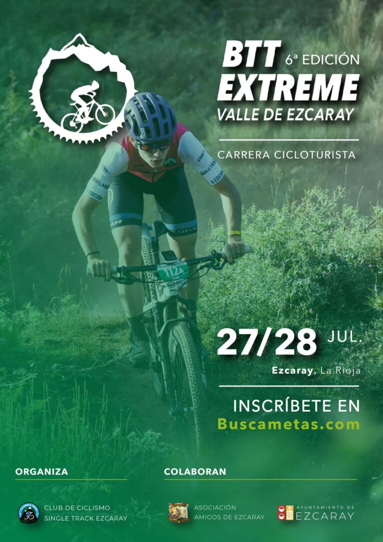 La BTT Xtreme Valle de Ezcaray tendrá lugar los días 27 y 28 de julio, en la Rioja. Esta será la sexta edición del evento.