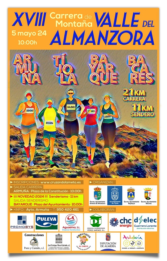El 5 de mayo se celebrará, en el municipio de Armuña de Almanzora en Castilla y León, la XVIII Carrera de montaña Valle del Almanzora.