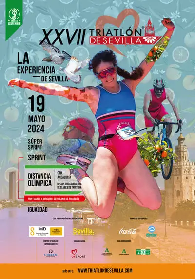 Este año 2024 se celebra el XXVII Triatlón de Sevilla, el domingo 19 de mayo. Un evento que se espera que atraiga a miles de personas.