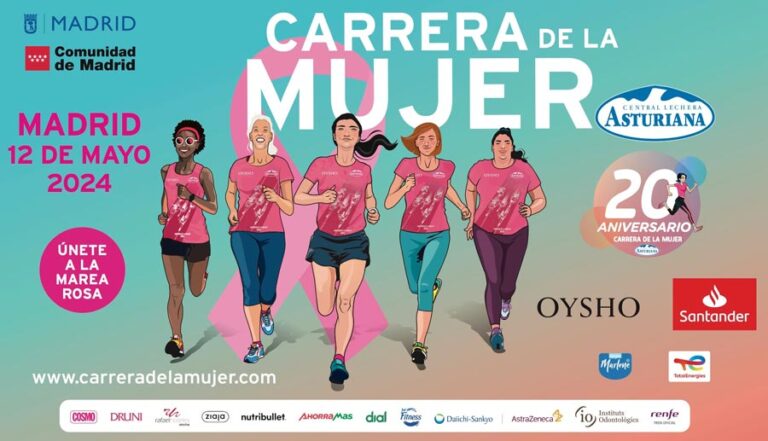 Madrid se convertirá en el epicentro del deporte femenino con la 20ª edición de la Carrera de la Mujer Central Lechera Asturiana.