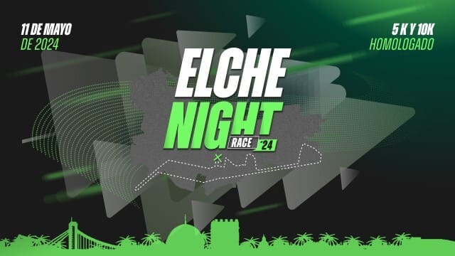 El sábado 11 de mayo de 2024, Elche se iluminará con la emoción de la Elche Night Race. Organizada por el Club Deportivo Esteso Runners.