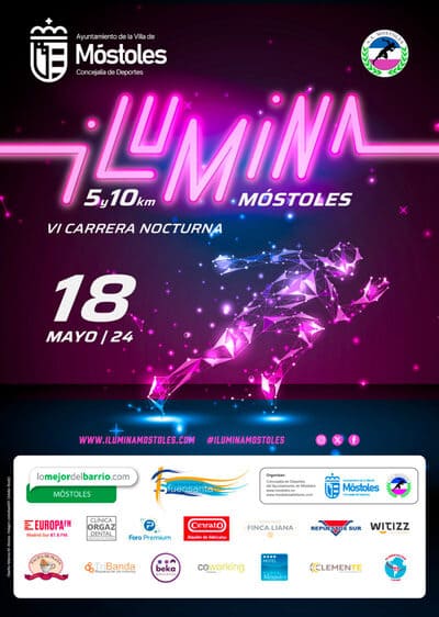 El próximo sábado 18 de mayo, a partir de las 22 horas, Móstoles se prepara para vivir la sexta edición de Ilumina Móstoles 2024