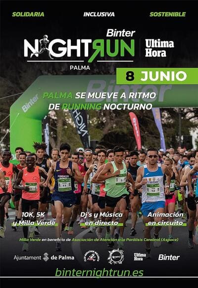 El próximo sábado 8 de junio, las calles de Palma, Islas Baleares, cobrarán vida con la esperada Binter NightRun Mallorca 2024.