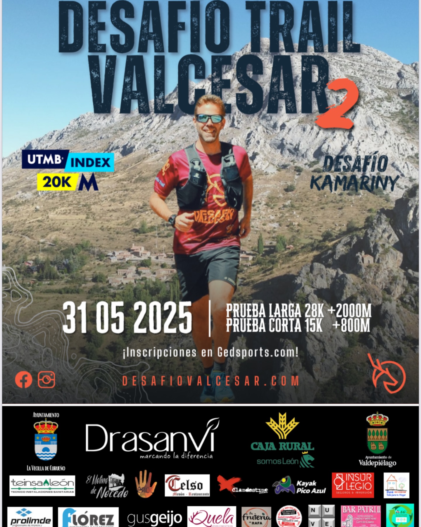 El sábado 31 de mayo Valdepiélago (León) acogerá la segunda edición del Desafío Trail Valcesar, una increíble prueba de trail running.