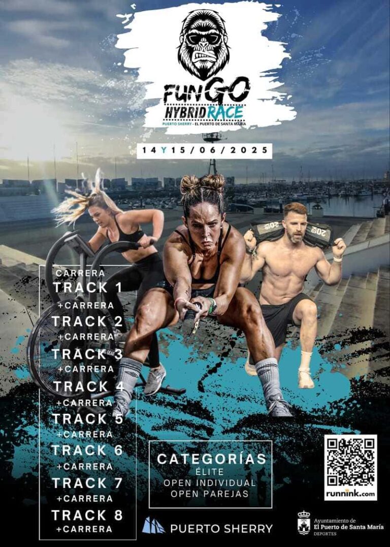 Puerto Sherry acoge esta OCR híbrida que combina running y workouts en un formato único en Andalucía con la Fungo Hybrid Race.