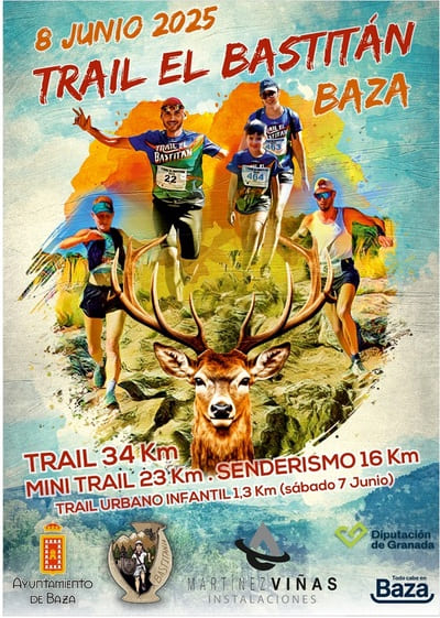 El próximo domingo 8 de junio de 2025, la ciudad de Baza, en la provincia de Granada, acogerá la segunda edición del Trail El Bastitán