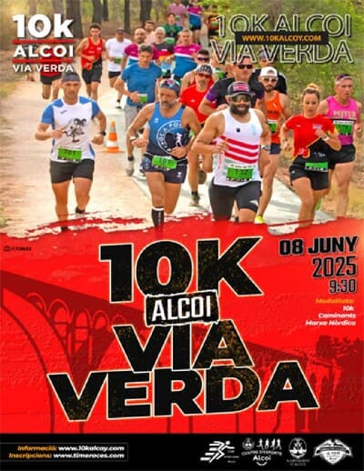 El próximo 8 de junio se celebrará una nueva edición de la 10K Alcoi Vía Verda, una de las pruebas más esperadas del calendario.