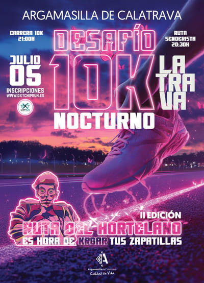 La localidad ciudadrealeña de Argamasilla de Calatrava se prepara para acoger el próximo sábado 5 de julio la 10K Nocturna del Hortelano.