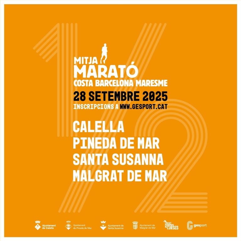 La Mitja Marató Costa Barcelona Maresme celebrará su decimosexta edición el domingo 28 de septiembre de 2025