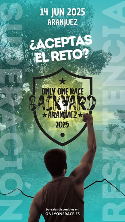 El sábado 14 de junio de 2025, desde las 07:00 horas, se celebrará en el Estadio “El Deleite” de Aranjuez la Backyard Only One Race Aranjuez