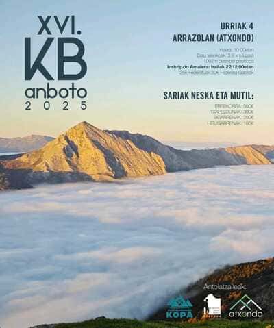 El próximo sábado 4 de octubre, Atxondo, volverá a vestirse de gala para acoger la XVI edición del Anboto Kilometro Bertikala.