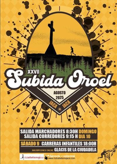 El próximo domingo 10 de agosto de 2025, el Club Atletismo Jaca organiza la XXVII Carrera Vertical Subida a Oroel