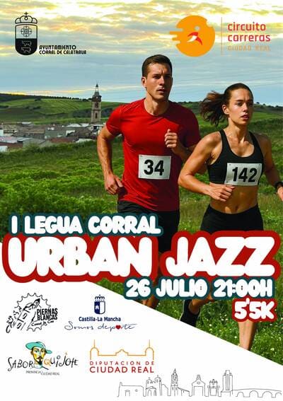 La localidad de Corral de Calatrava acogerá el próximo sábado 26 de julio de 2025, a partir de las 21:00 horas, la I Legua Corral Urban Jazz