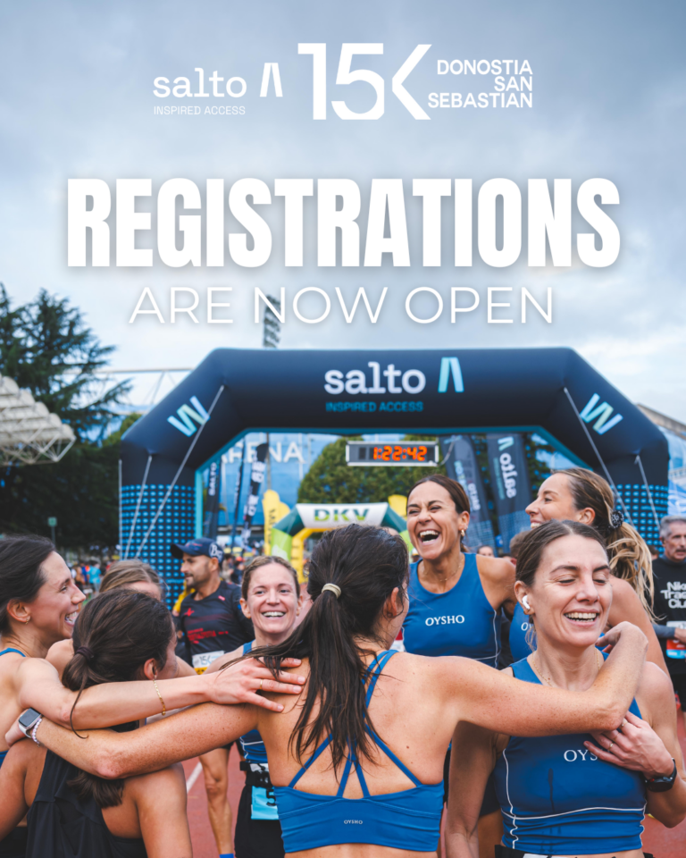San Sebastián volverá a vibrar con el paso de miles de corredores en la 28ª edición de la Clásica Salto 15K Donostia San Sebastián.