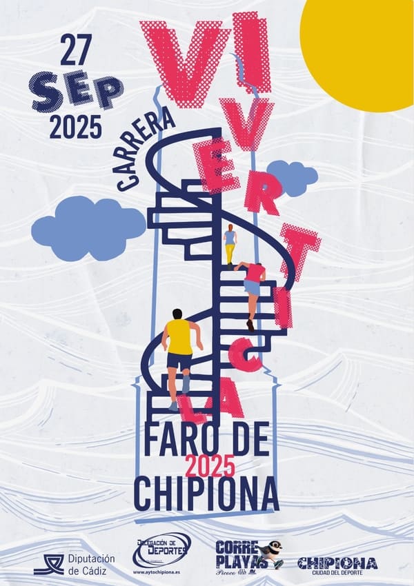 Chipiona se convertirá en el centro de una de las pruebas deportivas más singulares del calendario: la VI Carrera Vertical Faro de Chipiona