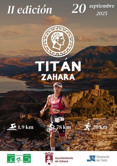 El próximo sábado 20 de septiembre de 2025, Zahara de la Sierra será el escenario de la II Titán Zahara, un triatlón de media distancia