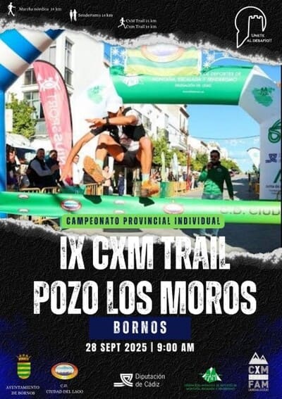 Bornos, en Cádiz, se convertirá en punto de encuentro para los amantes del trail con la celebración de la IX CxM Trail Pozo de los Moros