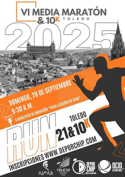 el domingo 28 de septiembre de 2025 para acoger una nueva edición de la Media Maratón y 10K Ciudad de Toledo