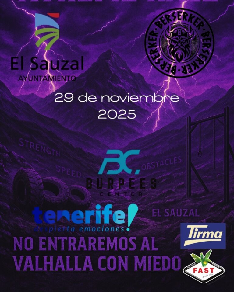 El próximo 29 de noviembre, El Sauzal se transformará en un campo de batalla gracias a la celebración de la Berserker Xtreme Race El Sauzal