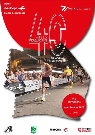 Zaragoza vivirá una nueva edición de uno de los eventos más icónicos del atletismo en Aragón: la Milla Urbana de Delicias