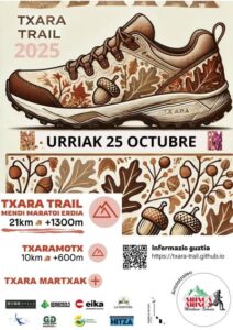 Markina-Xemein volverá a ser escenario de una de las pruebas más esperadas del trail running en Euskadi: la IV edición de la Txara Trail.