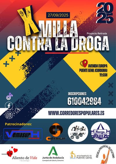 (Córdoba) se prepara para celebrar este sábado 27 de septiembre de 2025 una nueva edición, la décima ya, de la Milla Contra la Droga