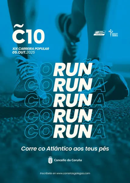 La XIX Carrera Popular Coruña10 se celebrará el 5 de octubre, consolidándose como una de las mejores pruebas del atletismo popular gallego