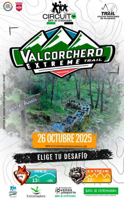 Plasencia volverá a vibrar con una de las pruebas más esperadas del calendario de montaña en Extremadura: el Valcorchero Xtreme Trail