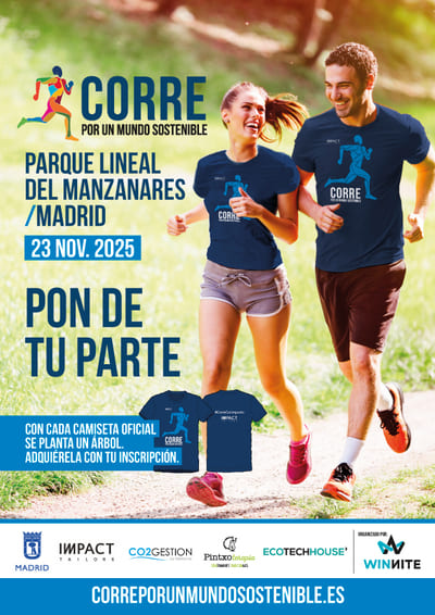 Madrid te invita a sumarte a una carrera diferente. No solo por los kilómetros, ni por la marca... sino por lo que representa: "Corre por un Mundo Sostenible"