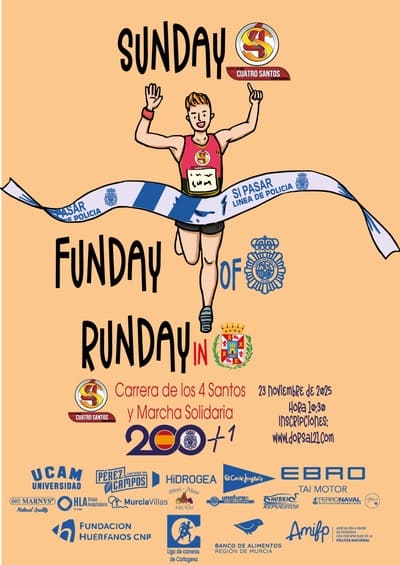 Las calles del casco histórico volverán a llenarse de zapatillas, sonrisas y solidaridad con la VI Carrera de los 4 Santos y Marcha Solidaria