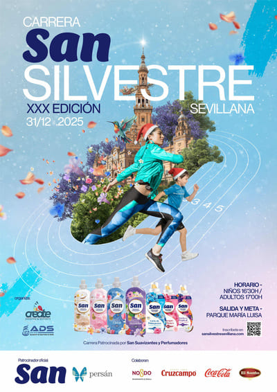 La XXX San Silvestre Sevillana vuelve con más fuerza que nunca en su edición número 30 el 31 de diciembre de 2025