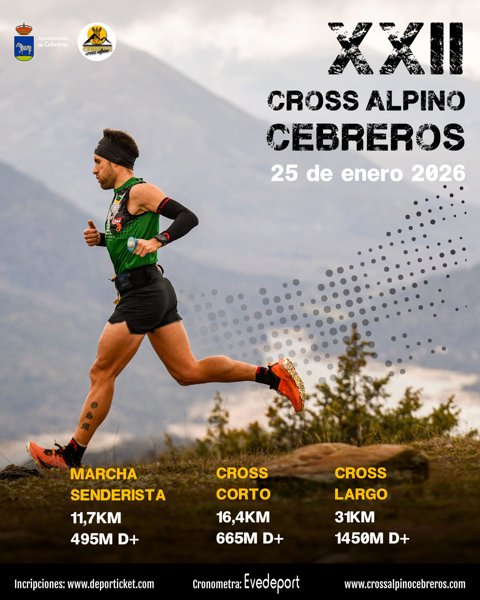 El próximo domingo 25 de enero el pequeño pueblo de Cebreros (Ávila) volverá a convertirse en el epicentro del trail running nacional.