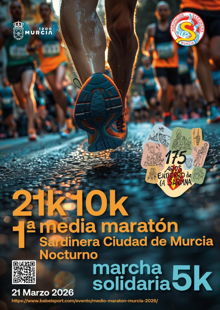 El próximo 21 de marzo de 2026, la ciudad se vestirá de corto para celebrar la primera edición del Medio Maratón Entierro de la Sardina