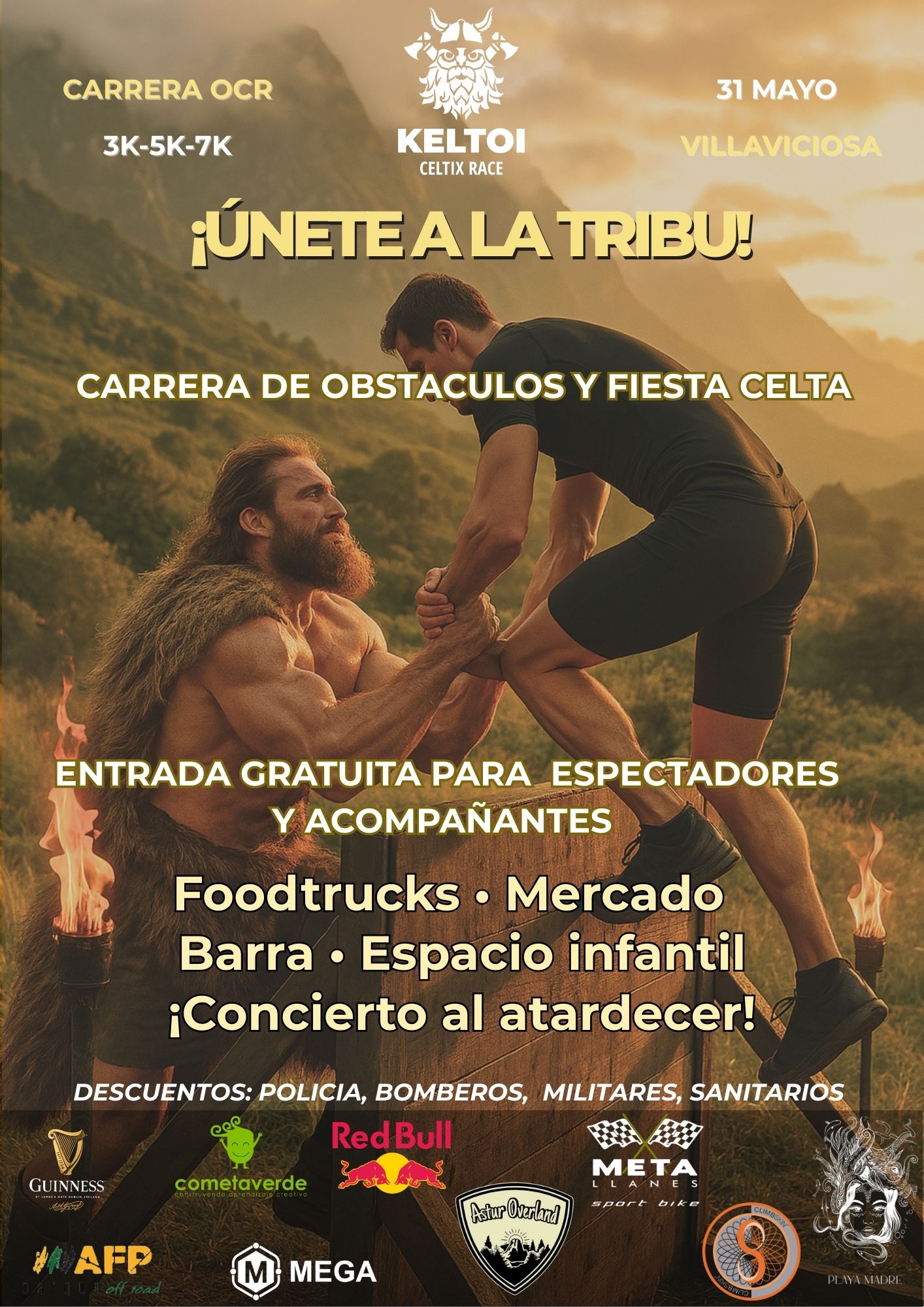 El 31 de mayo , el Adventure Family Park en Villaviciosa, Asturias, se transformará en un campo de batalla celta con la Keltoi Celtix Race