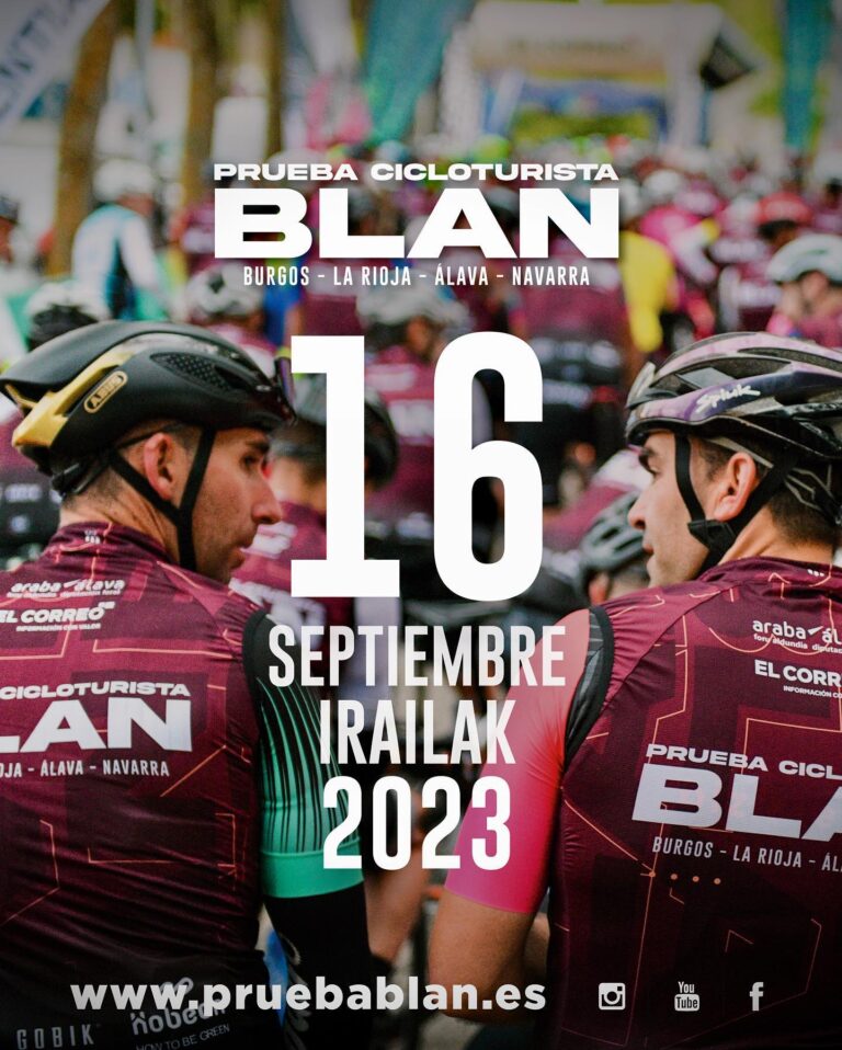El próximo 16 de septiembre, la histórica Prueba Cicloturista Blan 2023, convertirá a Vitoria-Gasteiz en el epicentro del ciclismo.