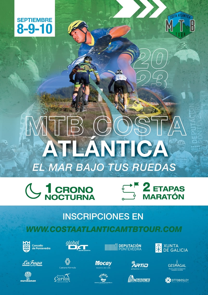 Los fans del ciclismo de montaña estarán en Pontevedra para vivir tres etapas llenas de adrenalina en la Costa Atlántica MTB Tour.